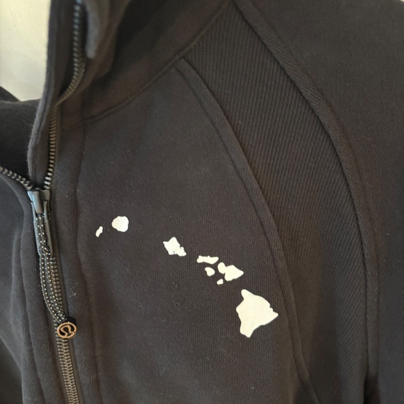 WOMEN'S LULULEMON SCUBA HALF-ZIP SCUBA HOODIE BLACK XS/S SPECIAL EDITION HAWAII - Picture 2 of 5